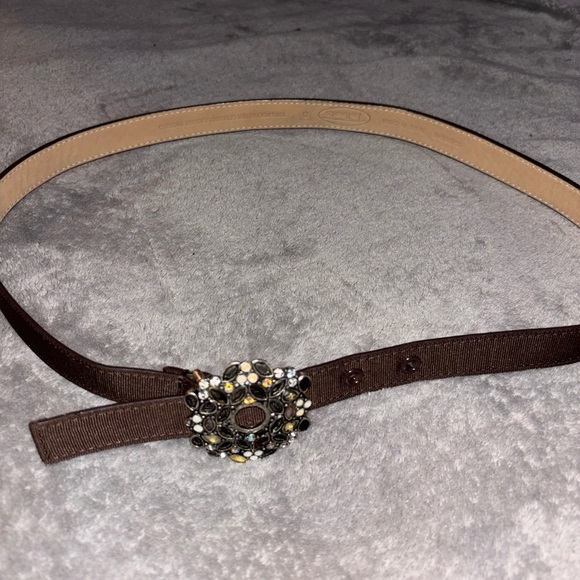 Talbots Brown Belt with Ornate Buckle - Picture 2 of 7